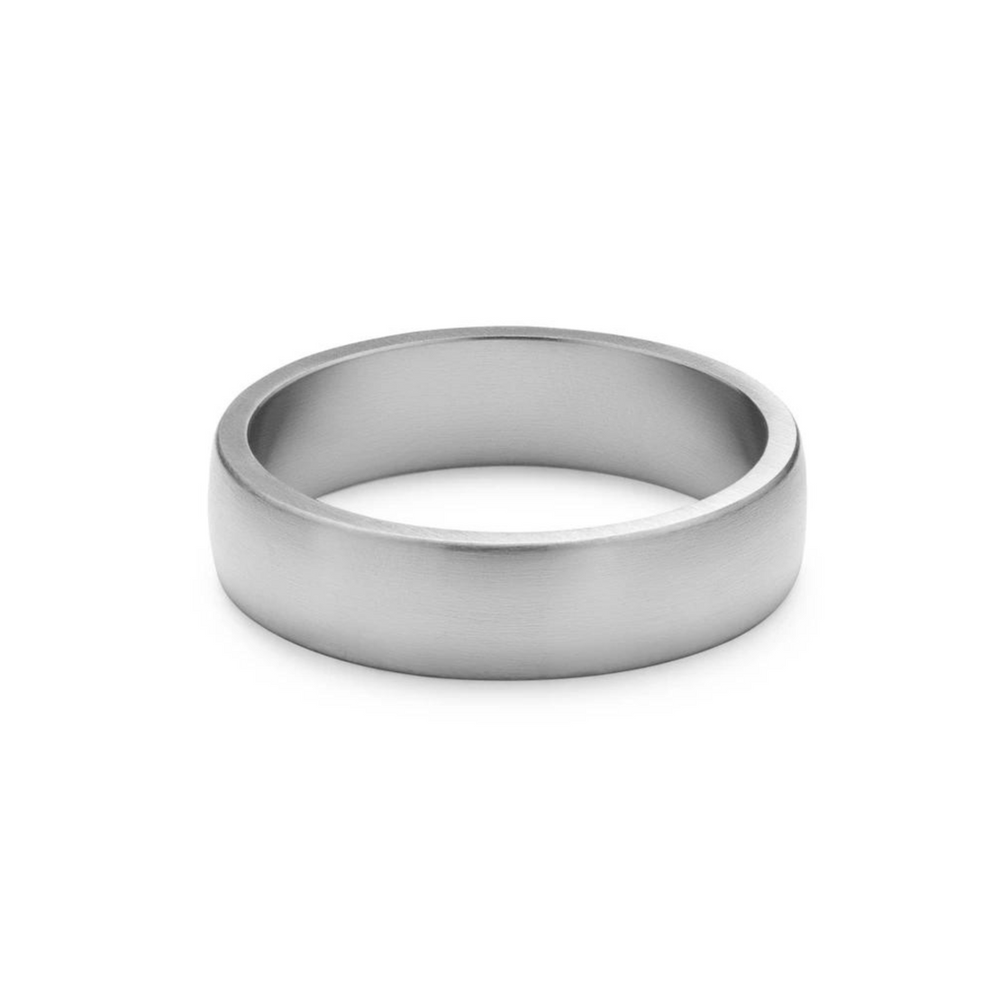 Silverfärgad Ring modernsweden