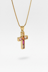 Kors Halsband - Guld