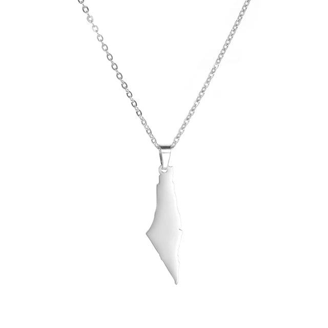 Palestine II Halsband Silver modernsweden