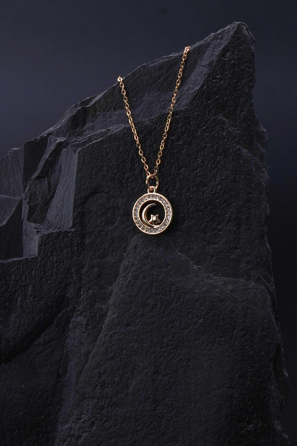 Måne halsband II Guld - ModernSweden 