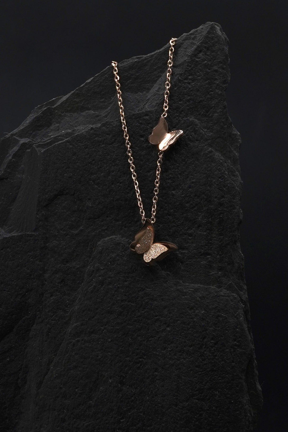 Fjäril Halsband Roseguld - ModernSweden 
