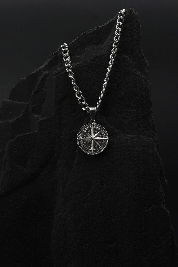Kompass Halsband - SILVER