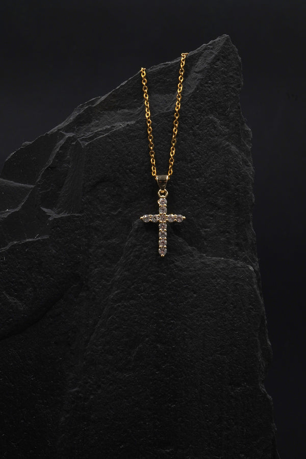 Cross Blin Necklace - GOLD