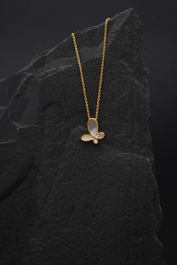 Butterfly Necklace Gold
