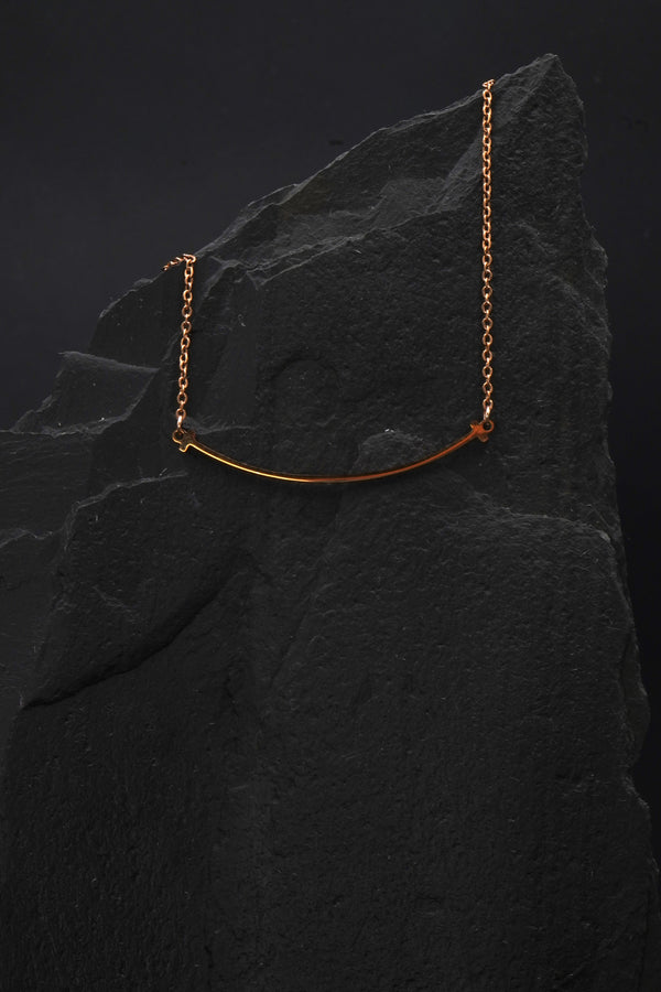 Smile Necklace Rose Gold