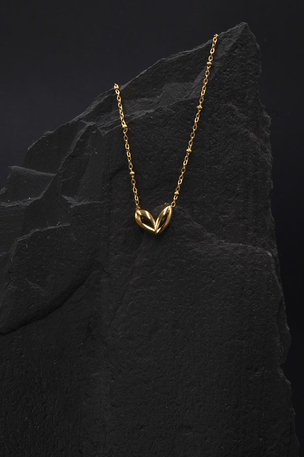 Heart Necklace Gold