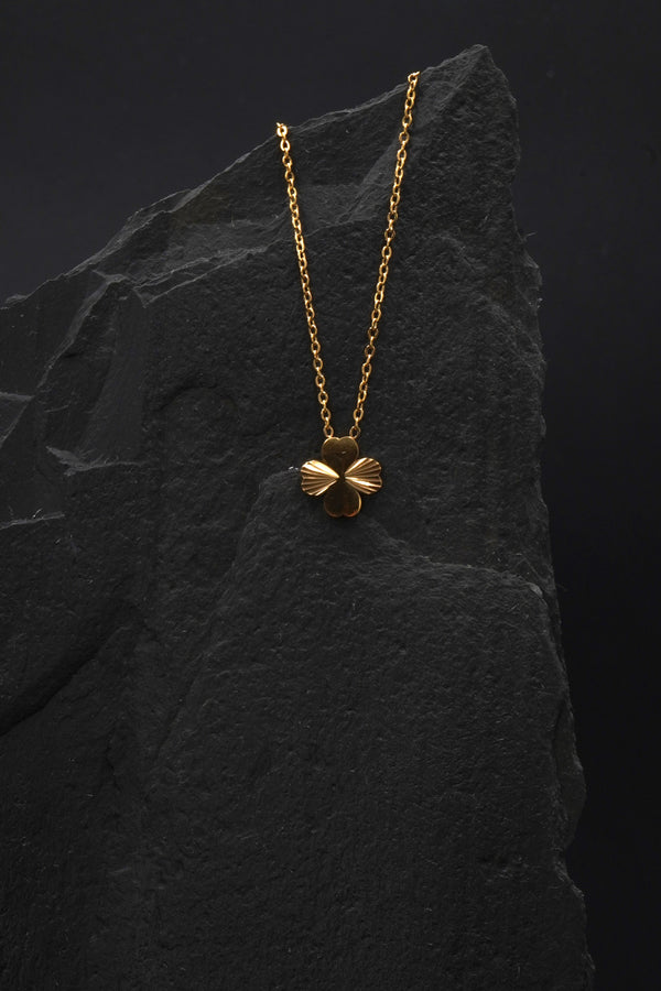 Klöver Halsband - Guld