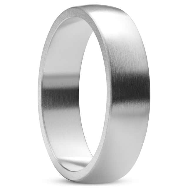 Silverfärgad Ring modernsweden